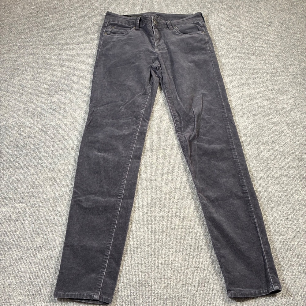 KUT from the Kloth Diana Skinny Corduroy Pants Womens 4 Gray Stretch Soft